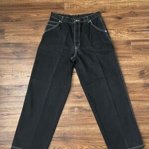 Extreme Zone Black Carpenter Jeans‎ 90s Y2K Wide Leg Streetwear Pants Women 16